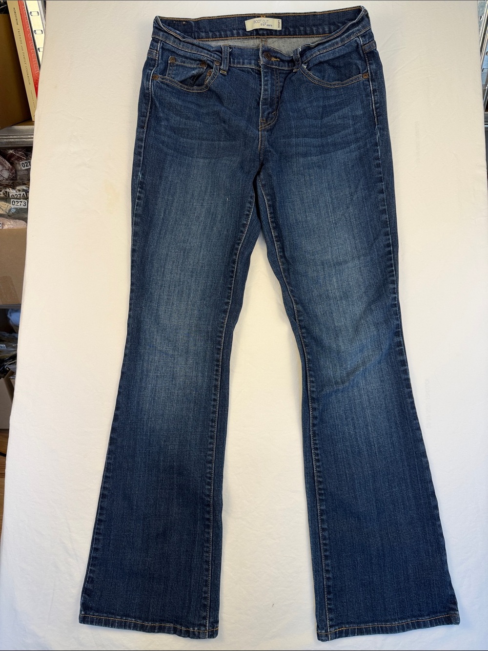 Levi’s 515 Bootcut Stretch Jeans in Dark Blue Sz 8